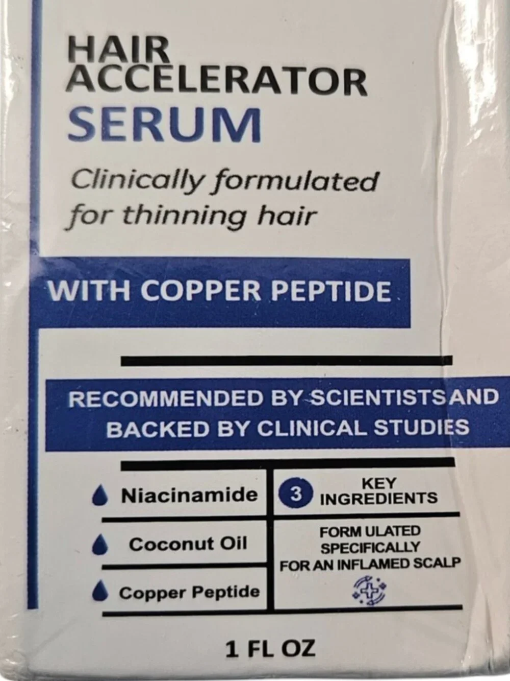 Orré Naturals Clinically Backed Hair Accelerator Serum with Copper Peptide 1 oz